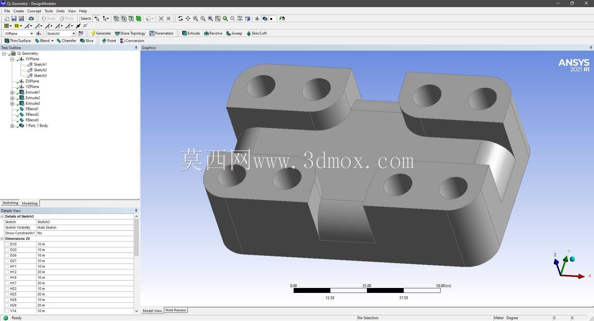 Modele 3D �� ANSYS Designer Modeler ��ʵ��