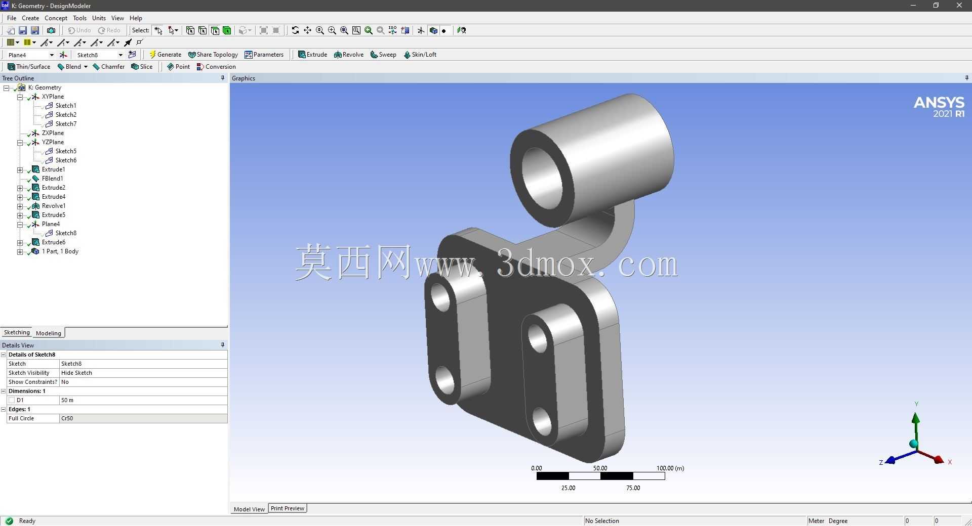 Modele 3D �� ANSYS Designer Modeler ��ʵ��