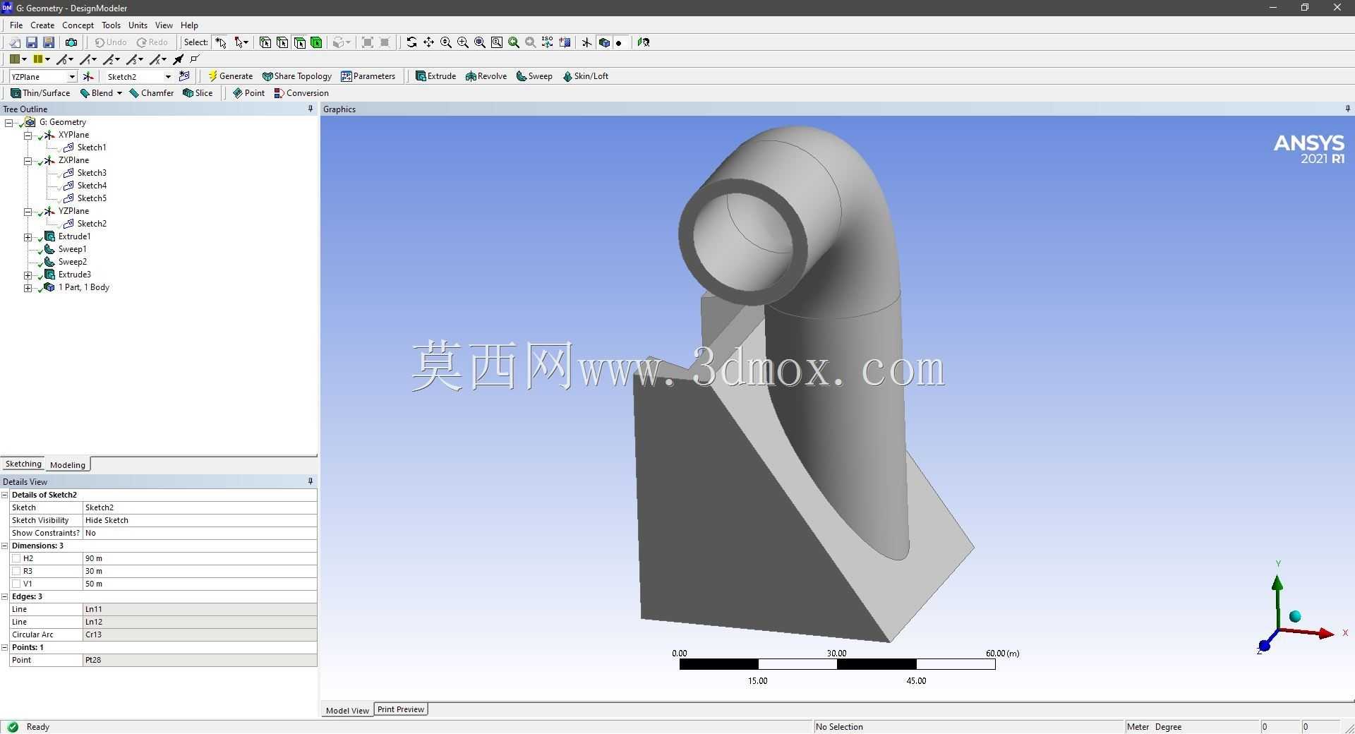 Modele 3D �� ANSYS Designer Modeler ��ʵ��