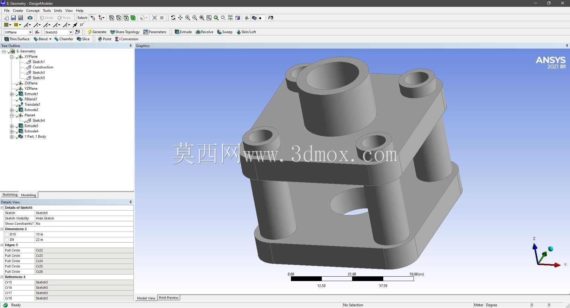Modele 3D �� ANSYS Designer Modeler ��ʵ��