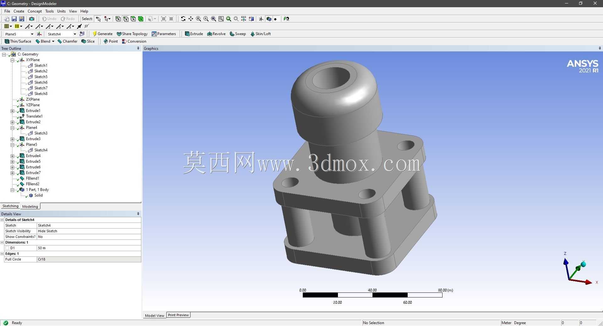 Modele 3D �� ANSYS Designer Modeler ��ʵ��