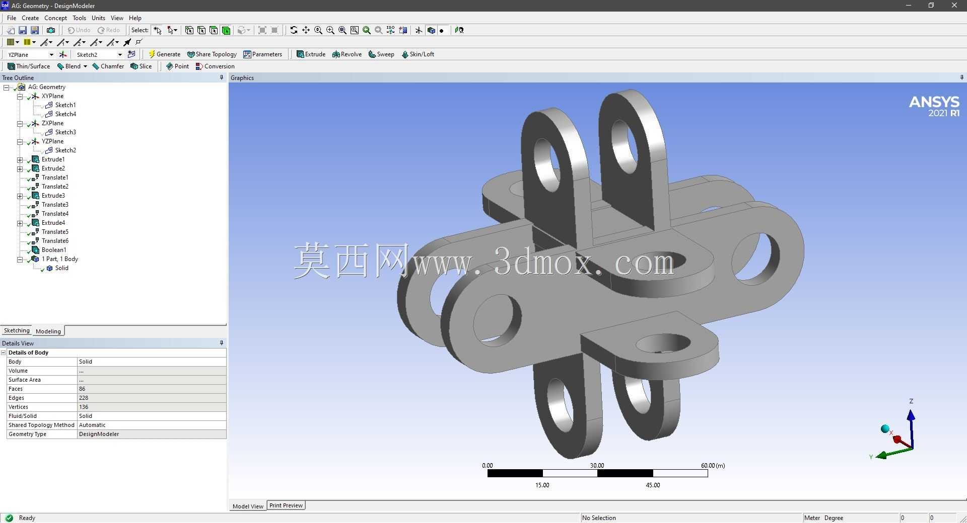Modele 3D �� ANSYS Designer Modeler ��ʵ��