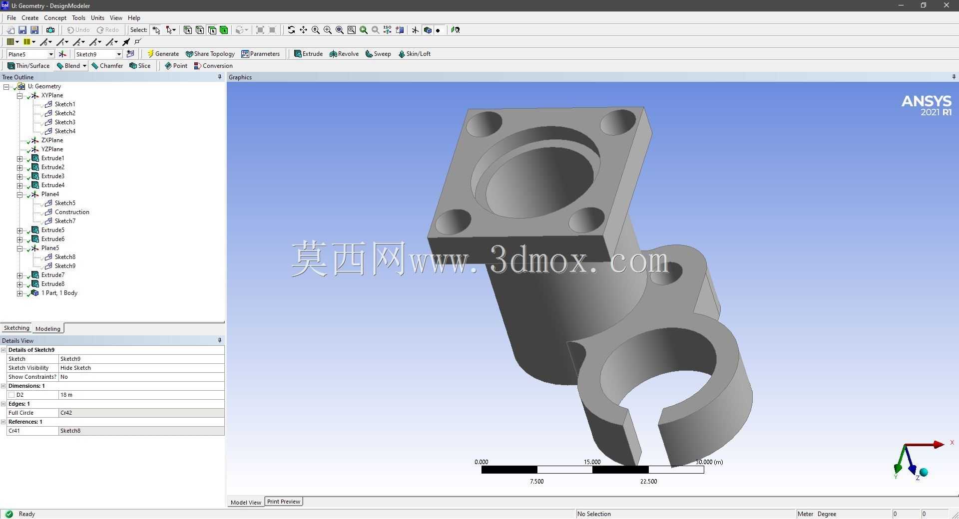 Modele 3D �� ANSYS Designer Modeler ��ʵ��