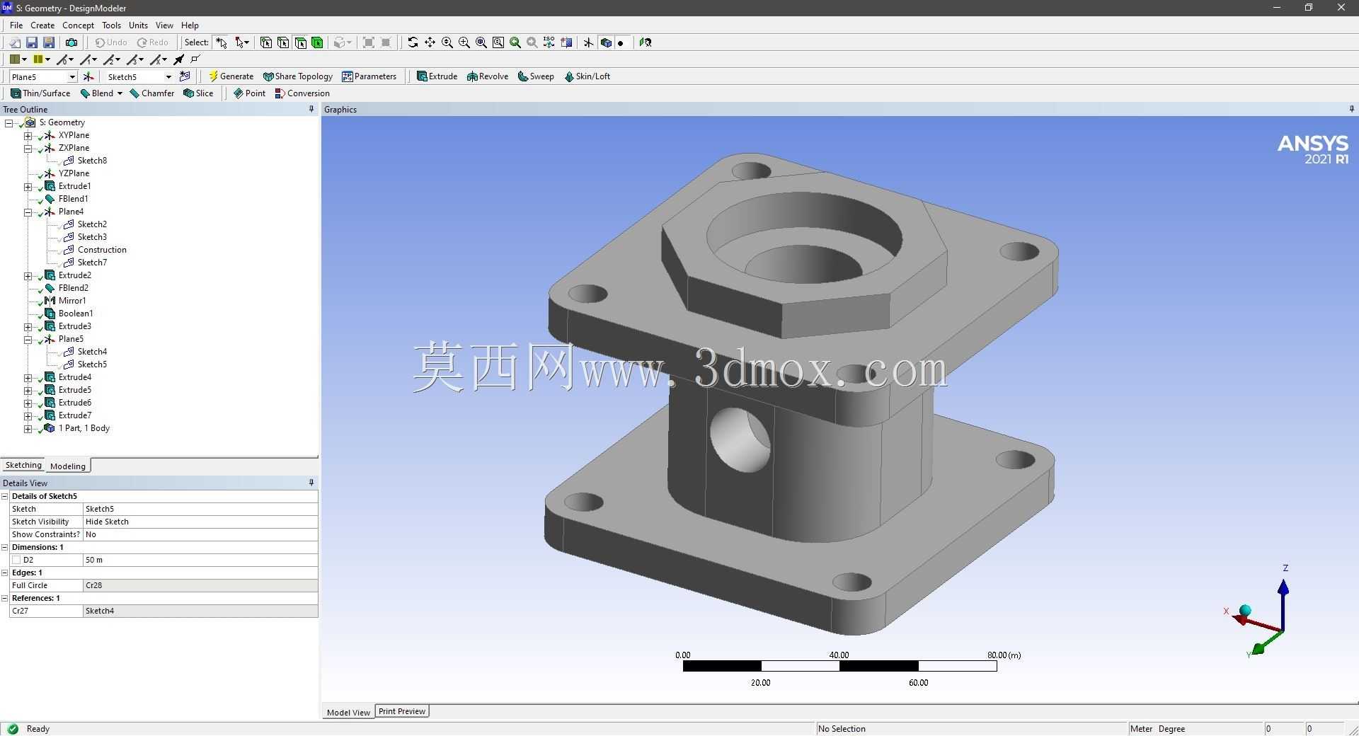 Modele 3D �� ANSYS Designer Modeler ��ʵ��