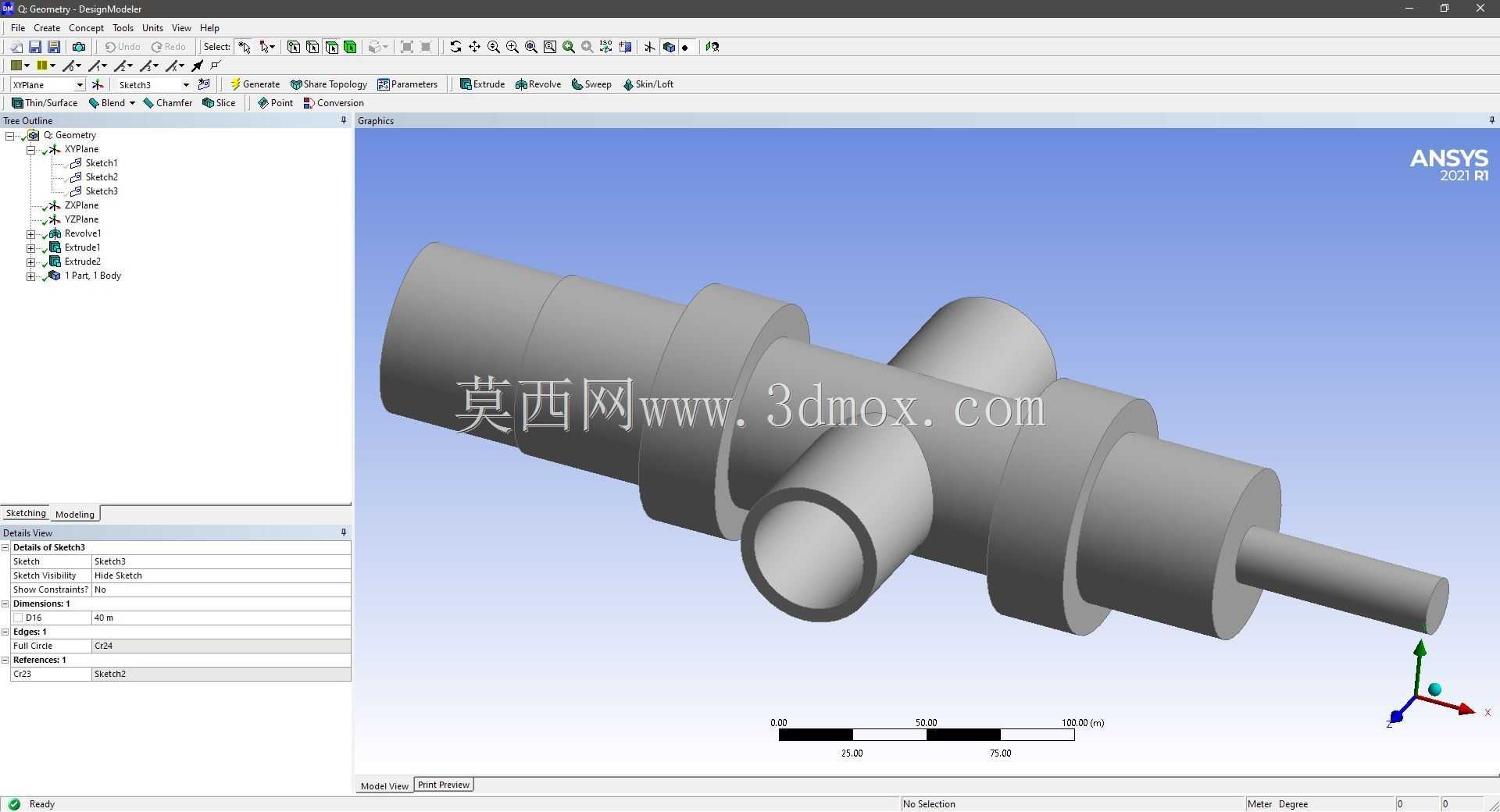 Modele 3D �� ANSYS Designer Modeler ��ʵ��