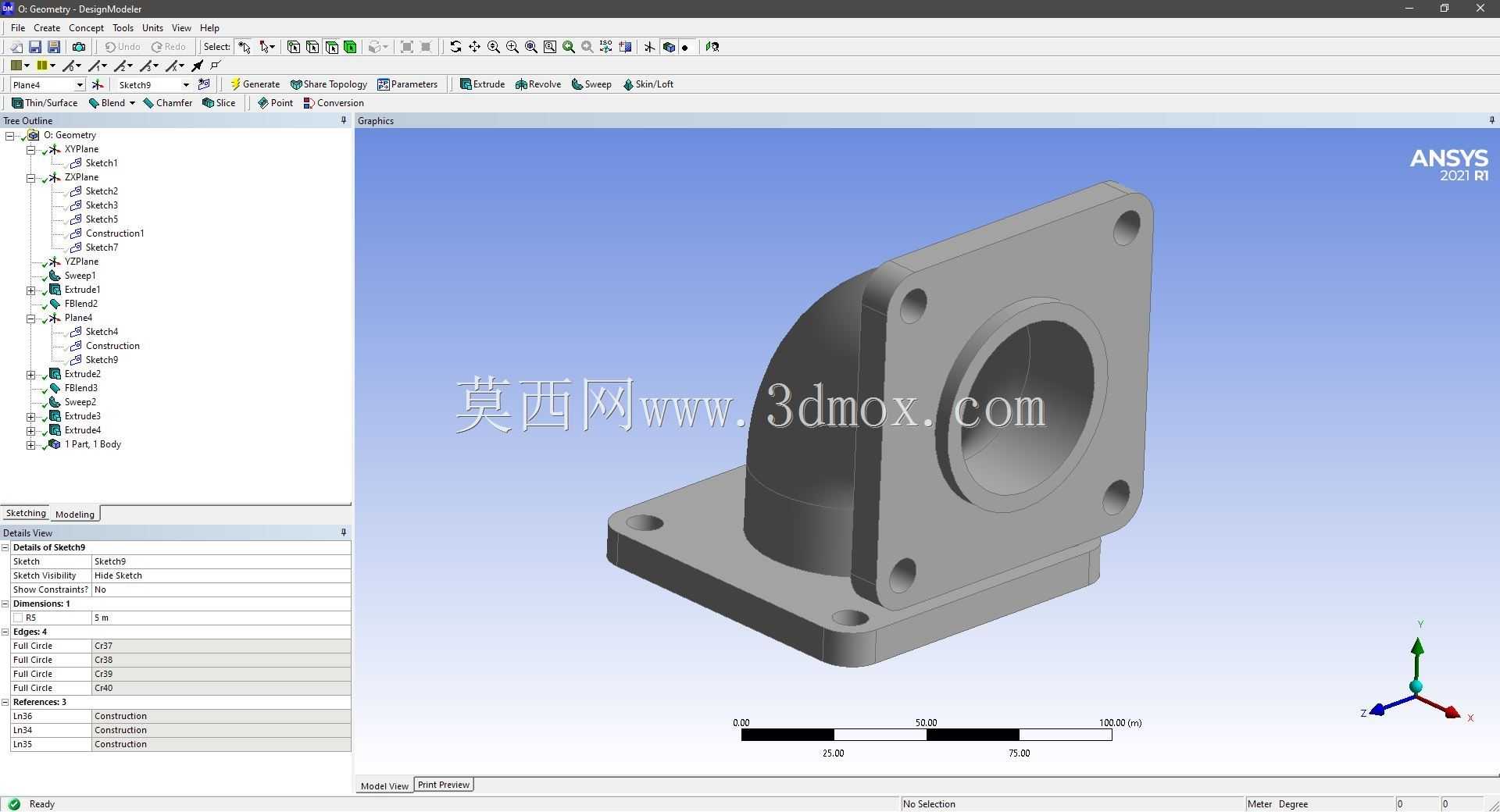 Modele 3D �� ANSYS Designer Modeler ��ʵ��