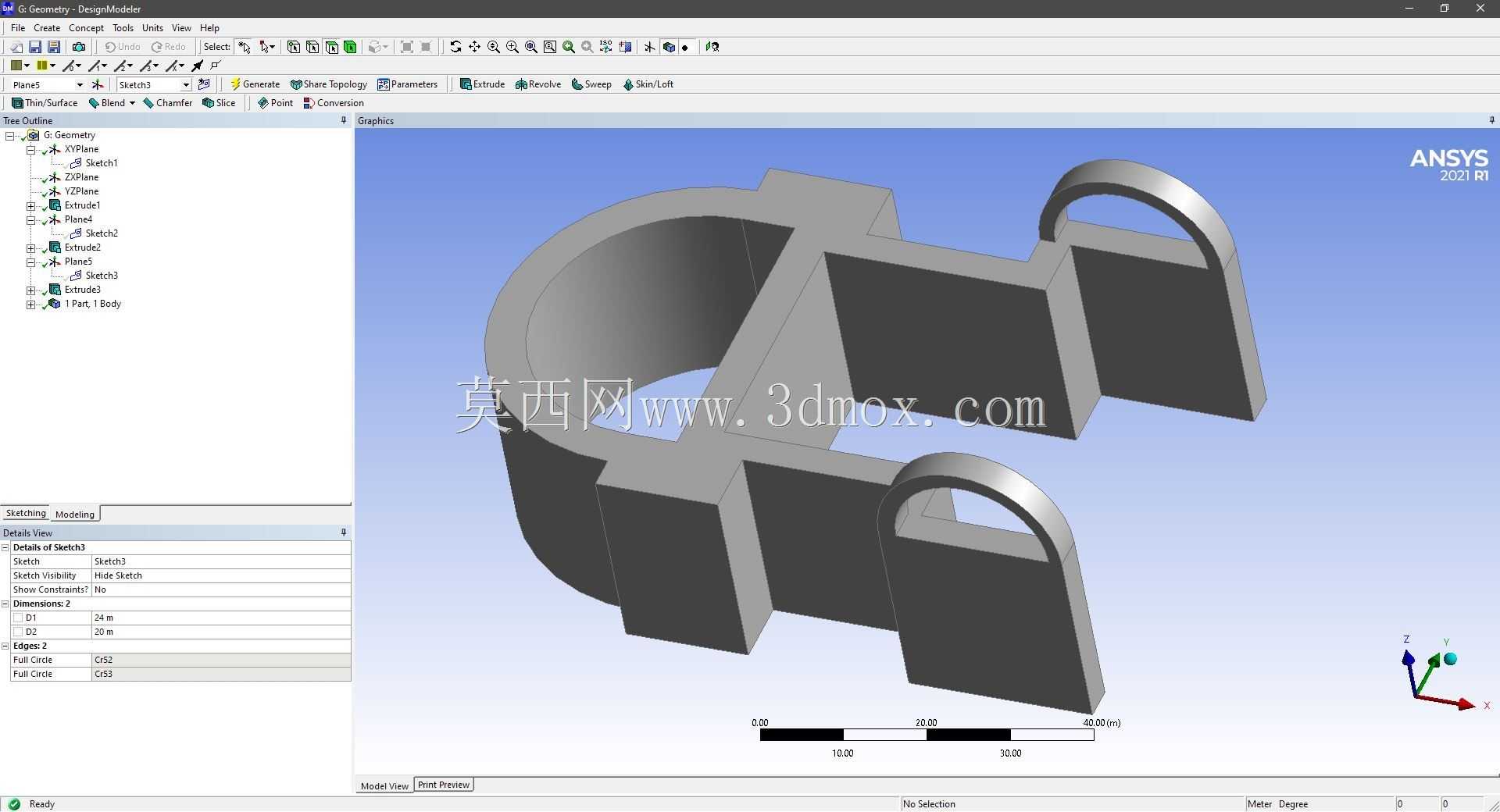 Modele 3D �� ANSYS Designer Modeler ��ʵ��