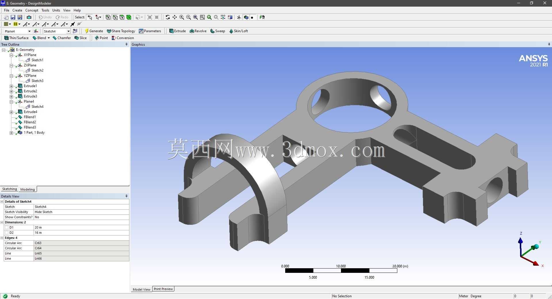 Modele 3D �� ANSYS Designer Modeler ��ʵ��
