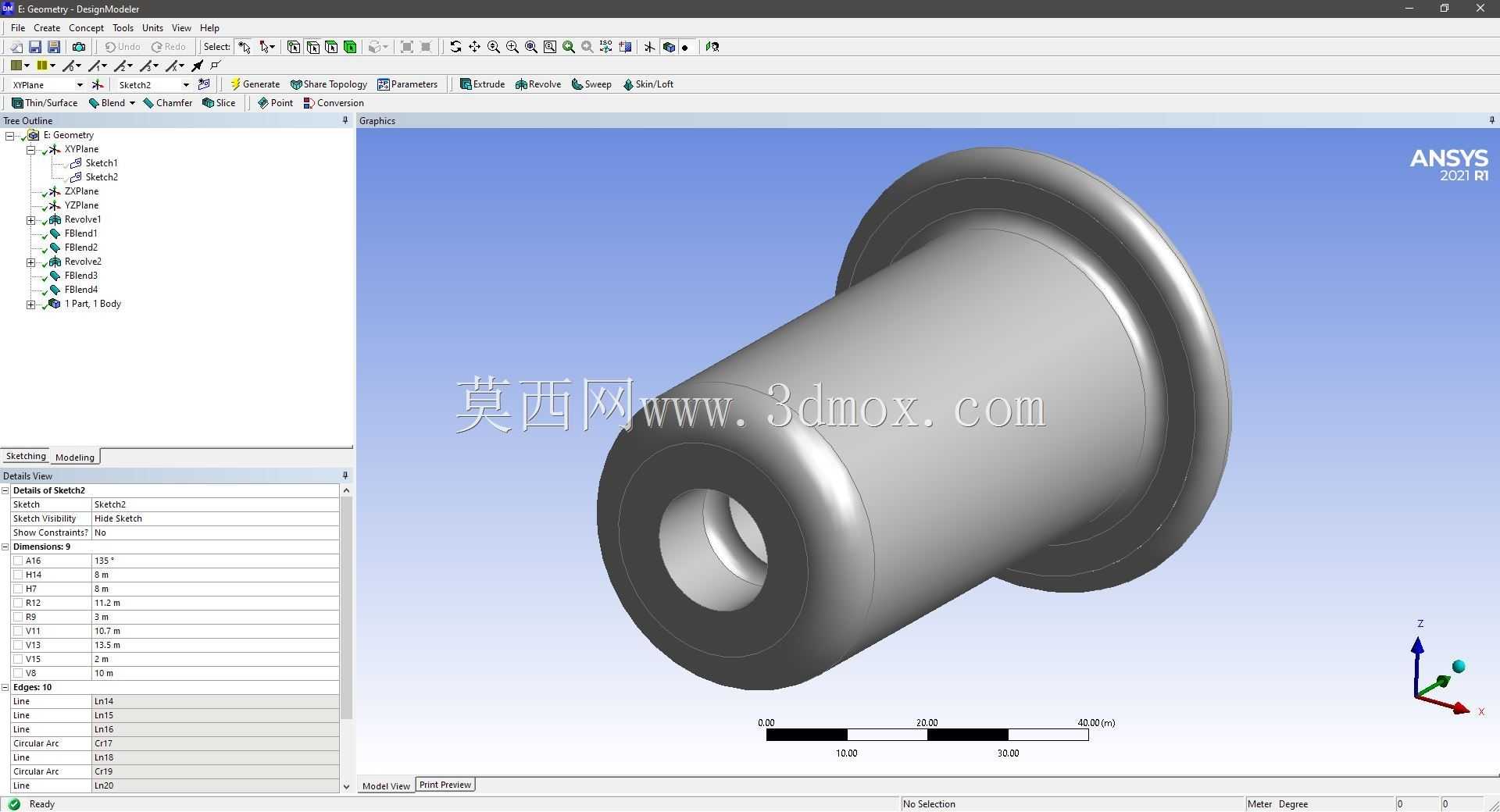 Modele 3D �� ANSYS Designer Modeler ��ʵ��
