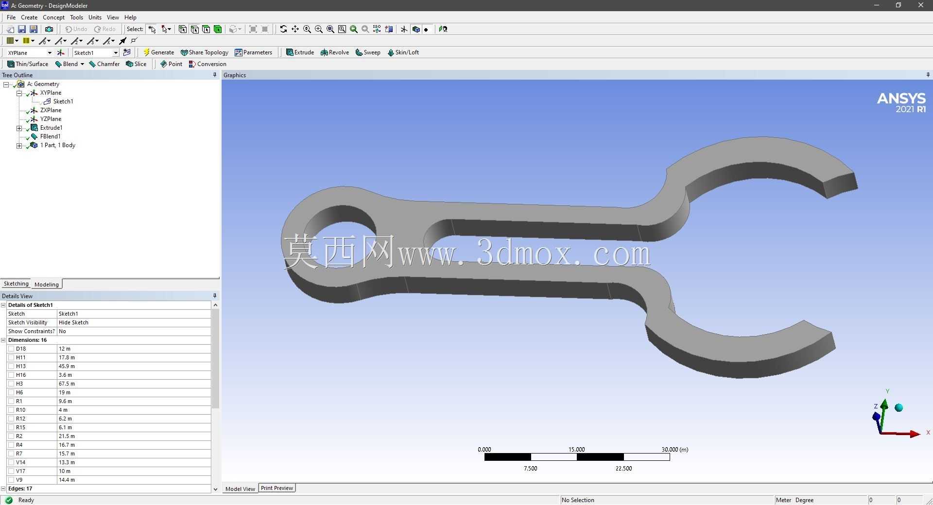 Modele 3D �� ANSYS Designer Modeler ��ʵ��