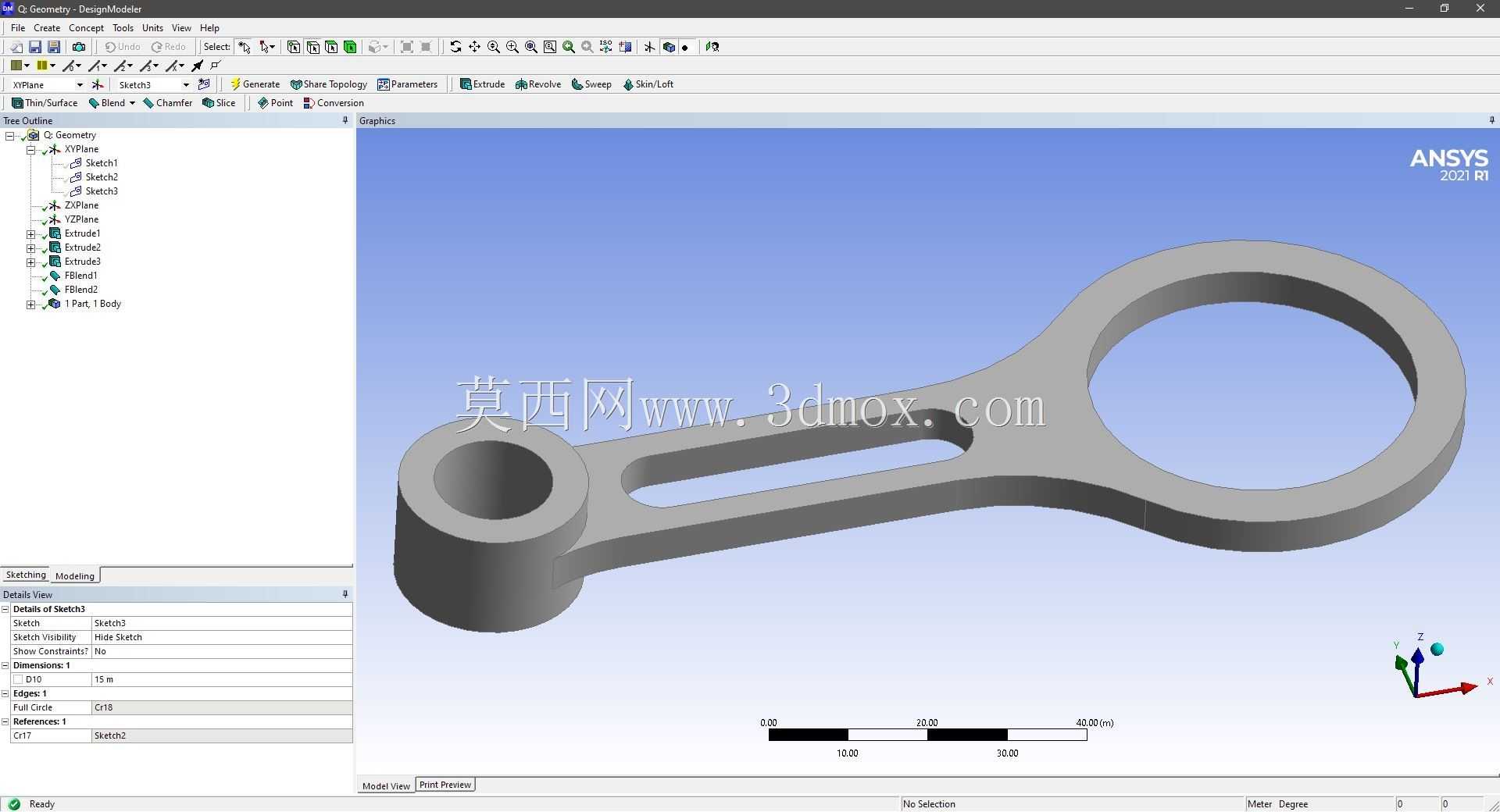 Modele 3D �� ANSYS Designer Modeler ��ʵ��