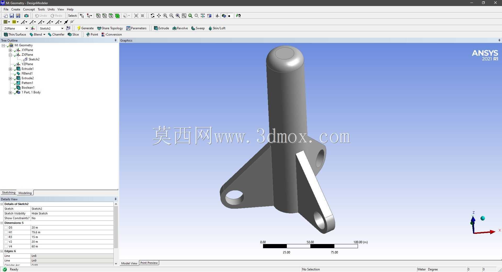 Modele 3D �� ANSYS Designer Modeler ��ʵ��
