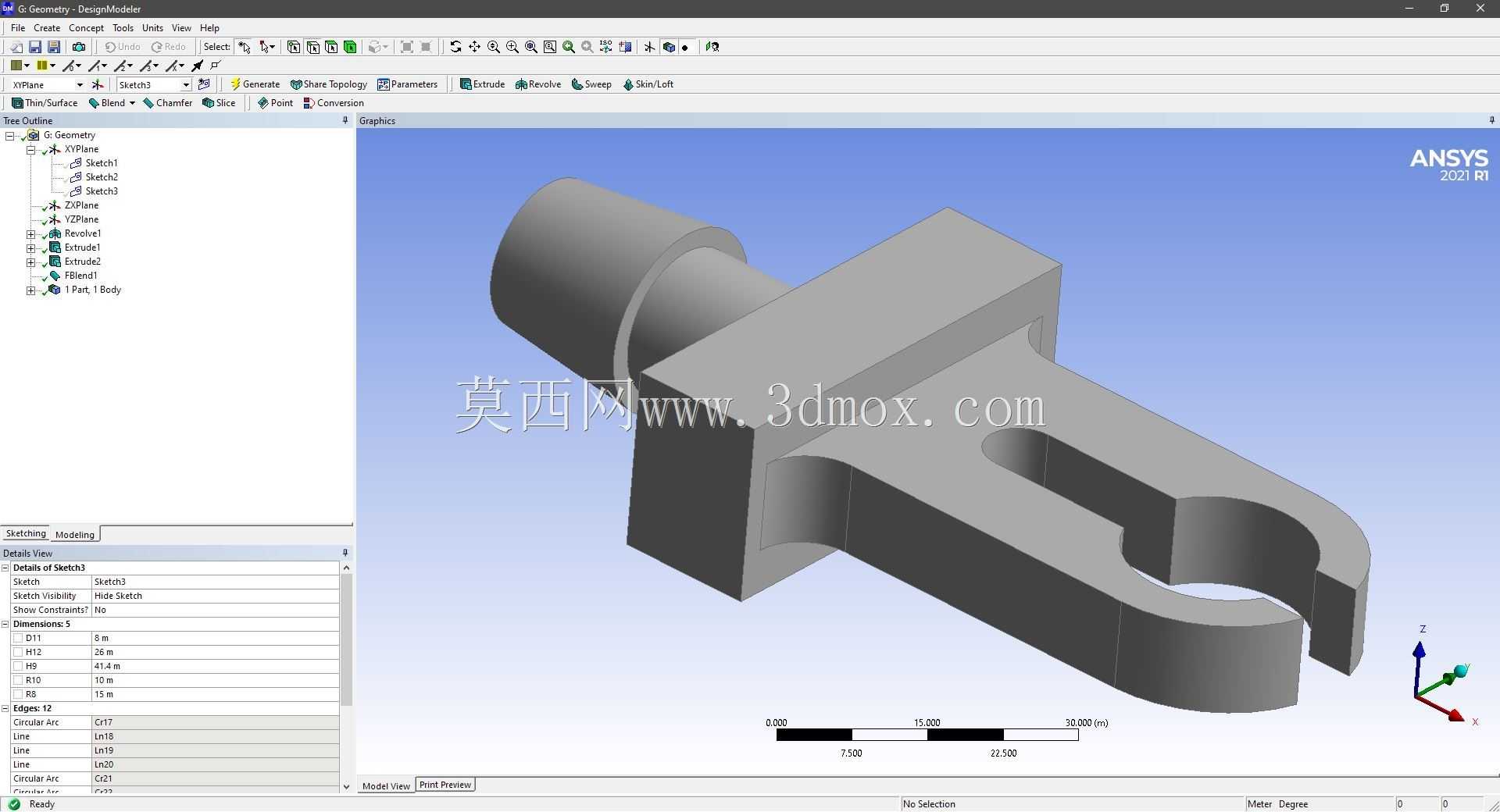 Modele 3D �� ANSYS Designer Modeler ��ʵ��
