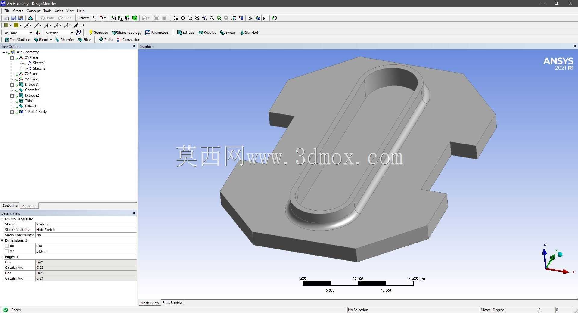 Modele 3D �� ANSYS Designer Modeler ��ʵ��