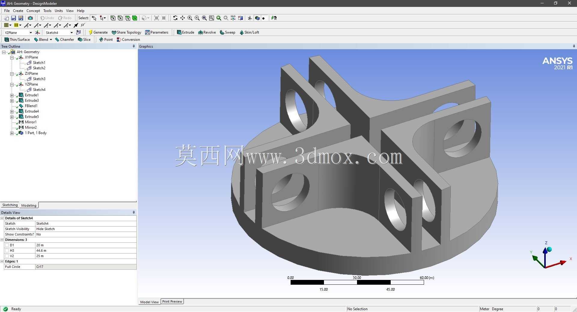Modele 3D �� ANSYS Designer Modeler ��ʵ��
