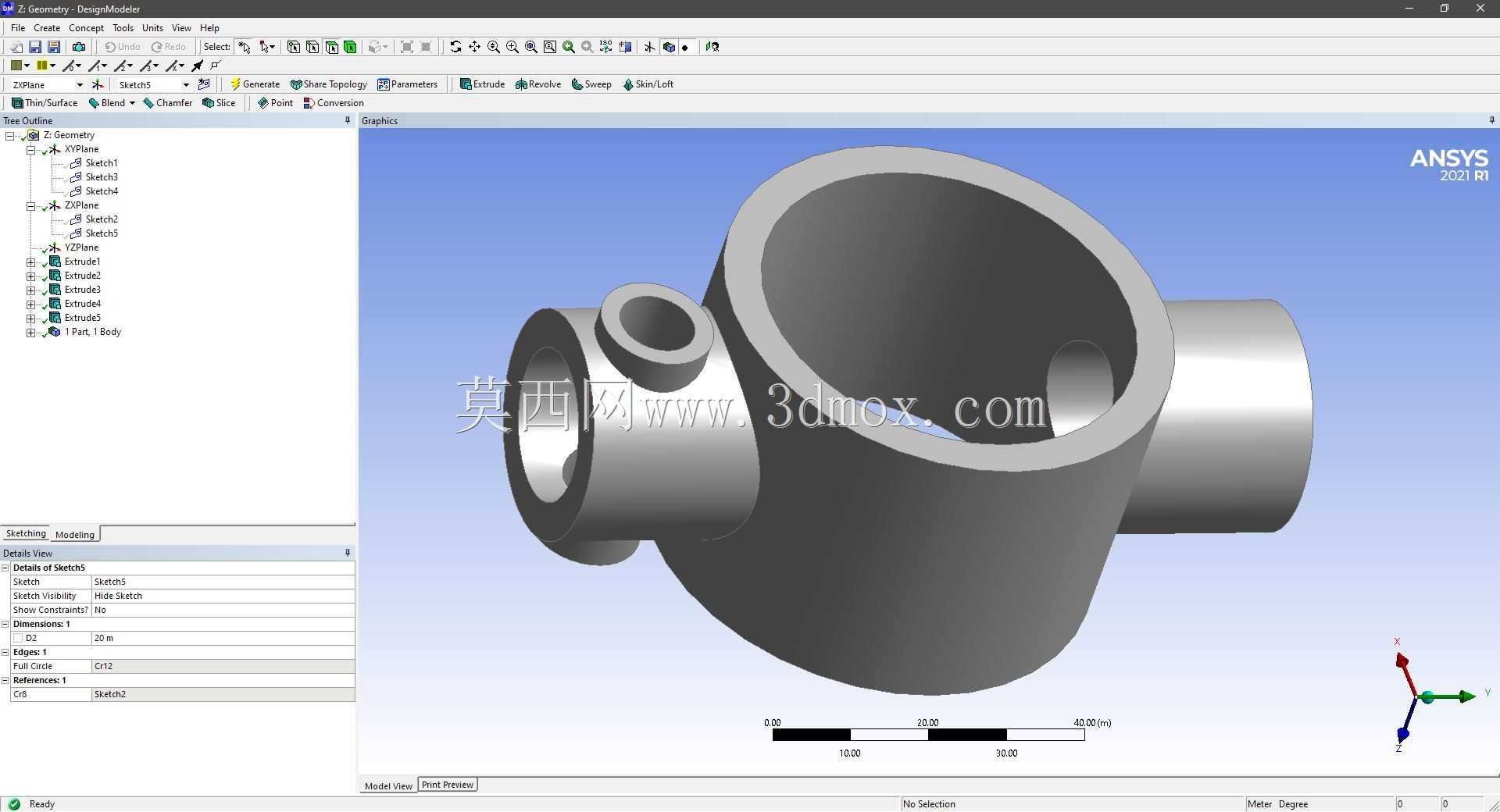 Modele 3D �� ANSYS Designer Modeler ��ʵ��