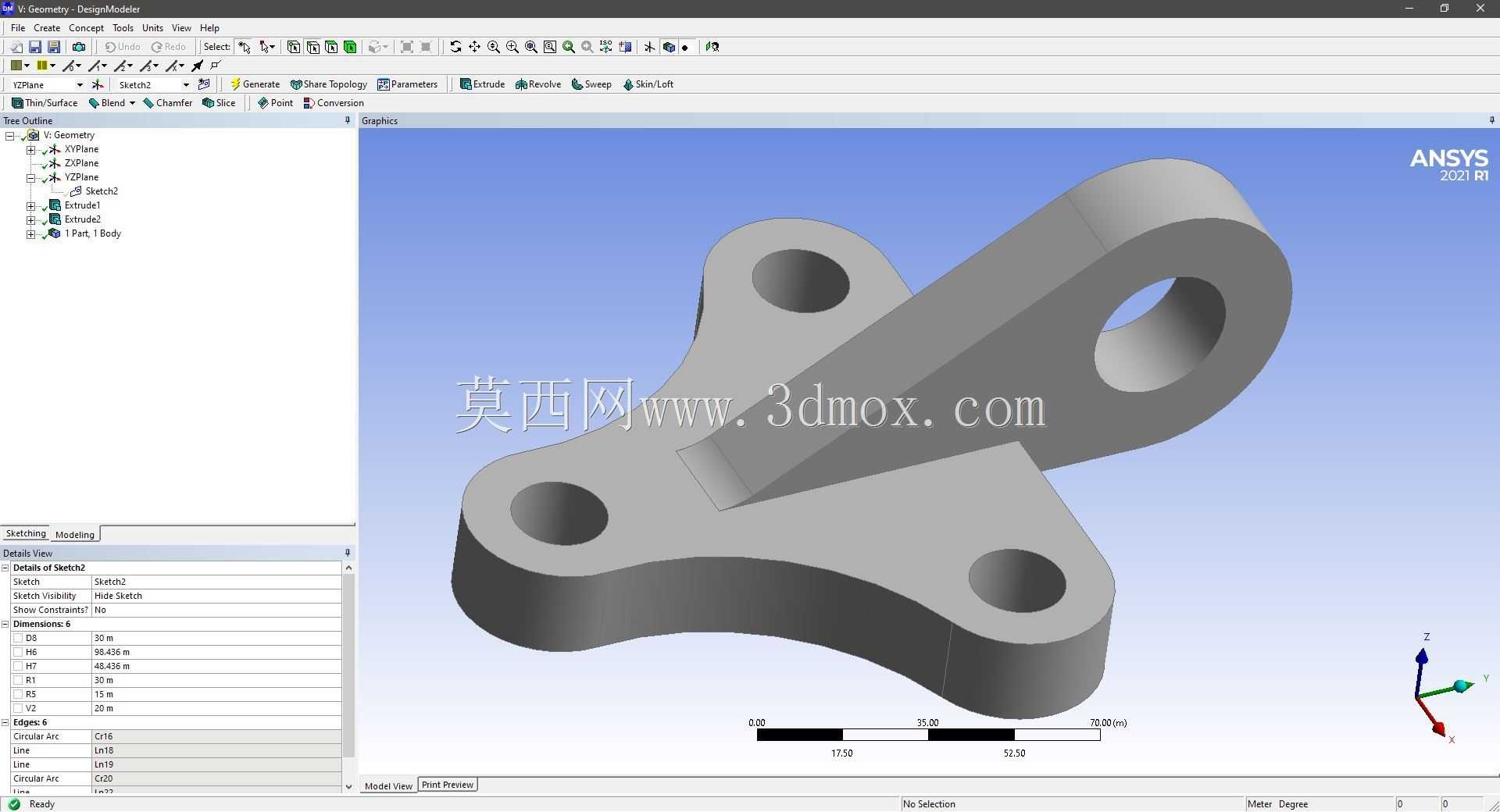 Modele 3D �� ANSYS Designer Modeler ��ʵ��