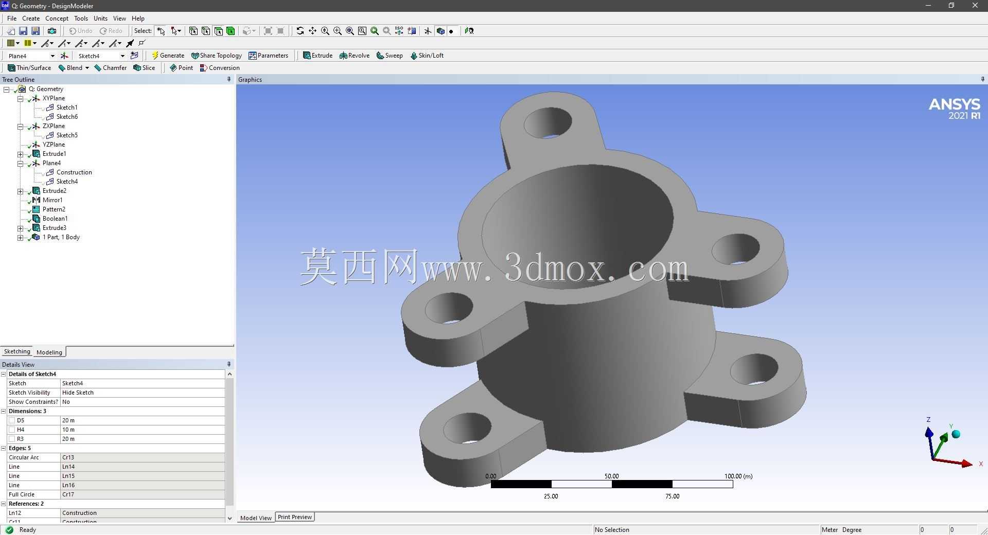 Modele 3D �� ANSYS Designer Modeler ��ʵ��