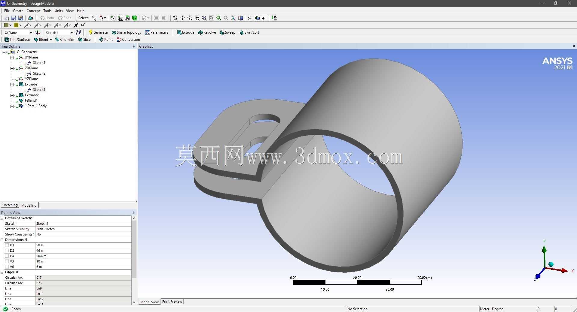 Modele 3D �� ANSYS Designer Modeler ��ʵ��