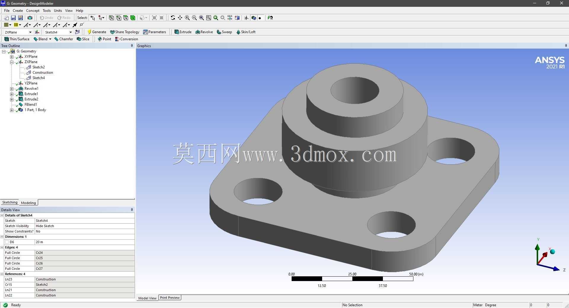 Modele 3D �� ANSYS Designer Modeler ��ʵ��