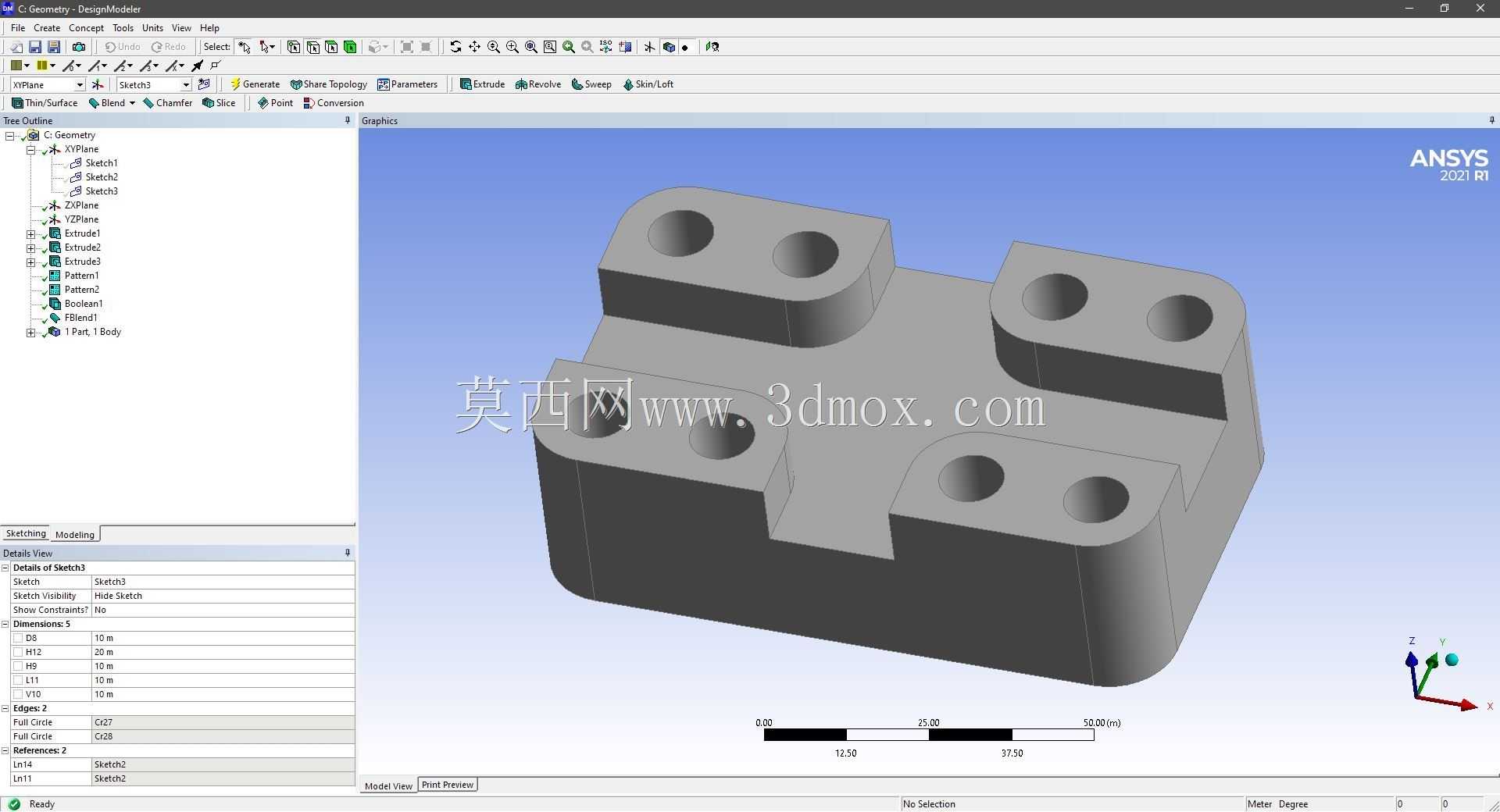 Modele 3D �� ANSYS Designer Modeler ��ʵ��