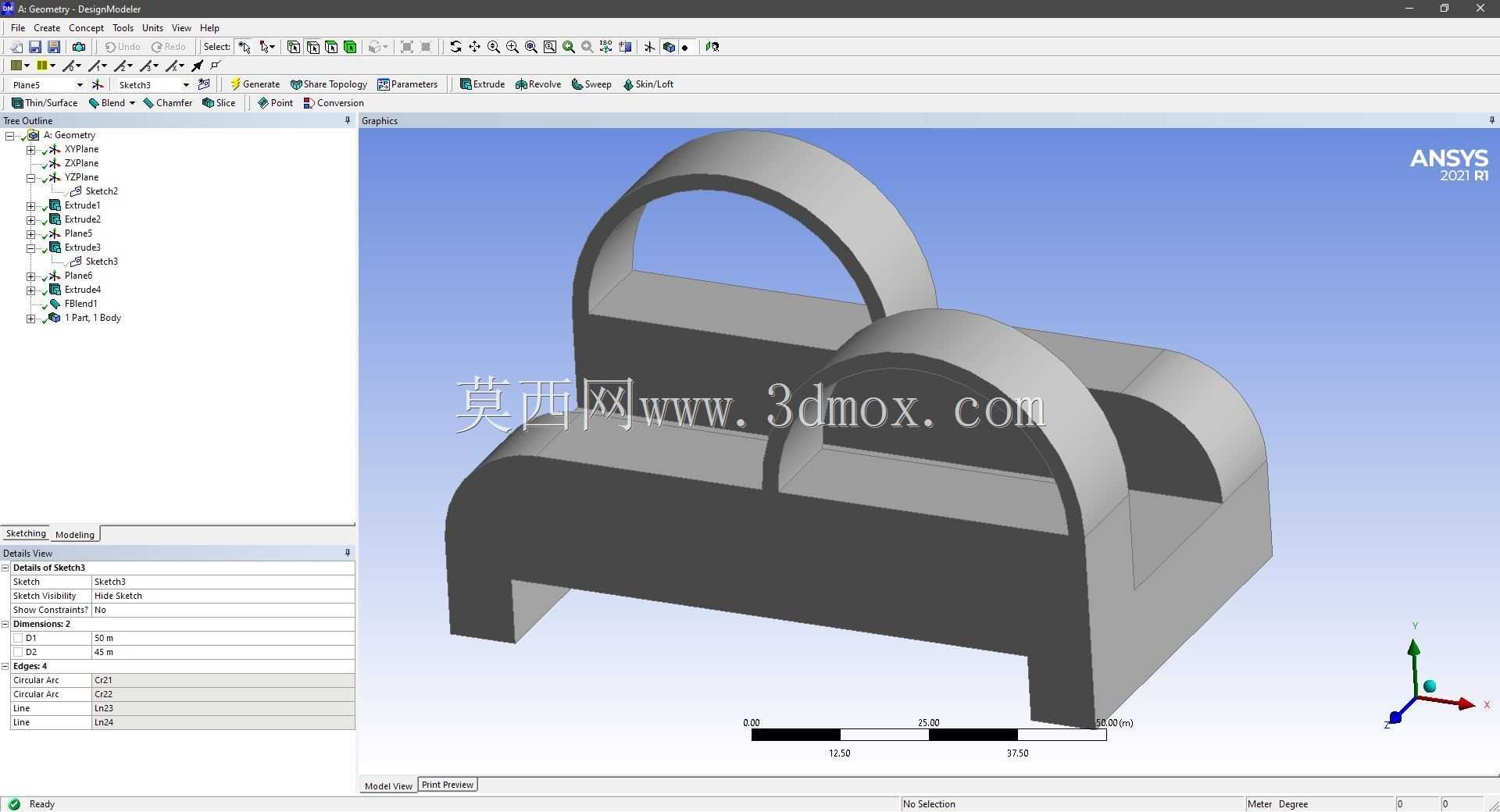Modele 3D �� ANSYS Designer Modeler ��ʵ��