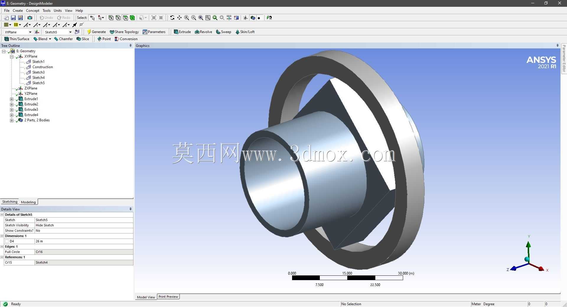 Modele 3D �� ANSYS Designer Modeler ��ʵ��