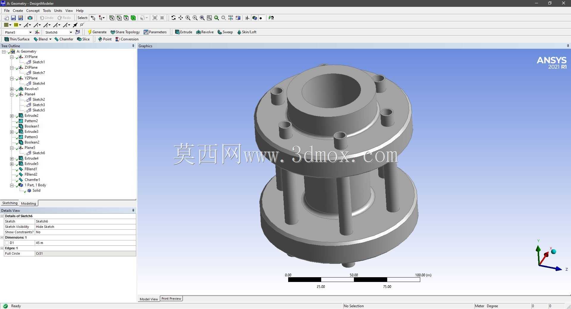Modele 3D �� ANSYS Designer Modeler ��ʵ��