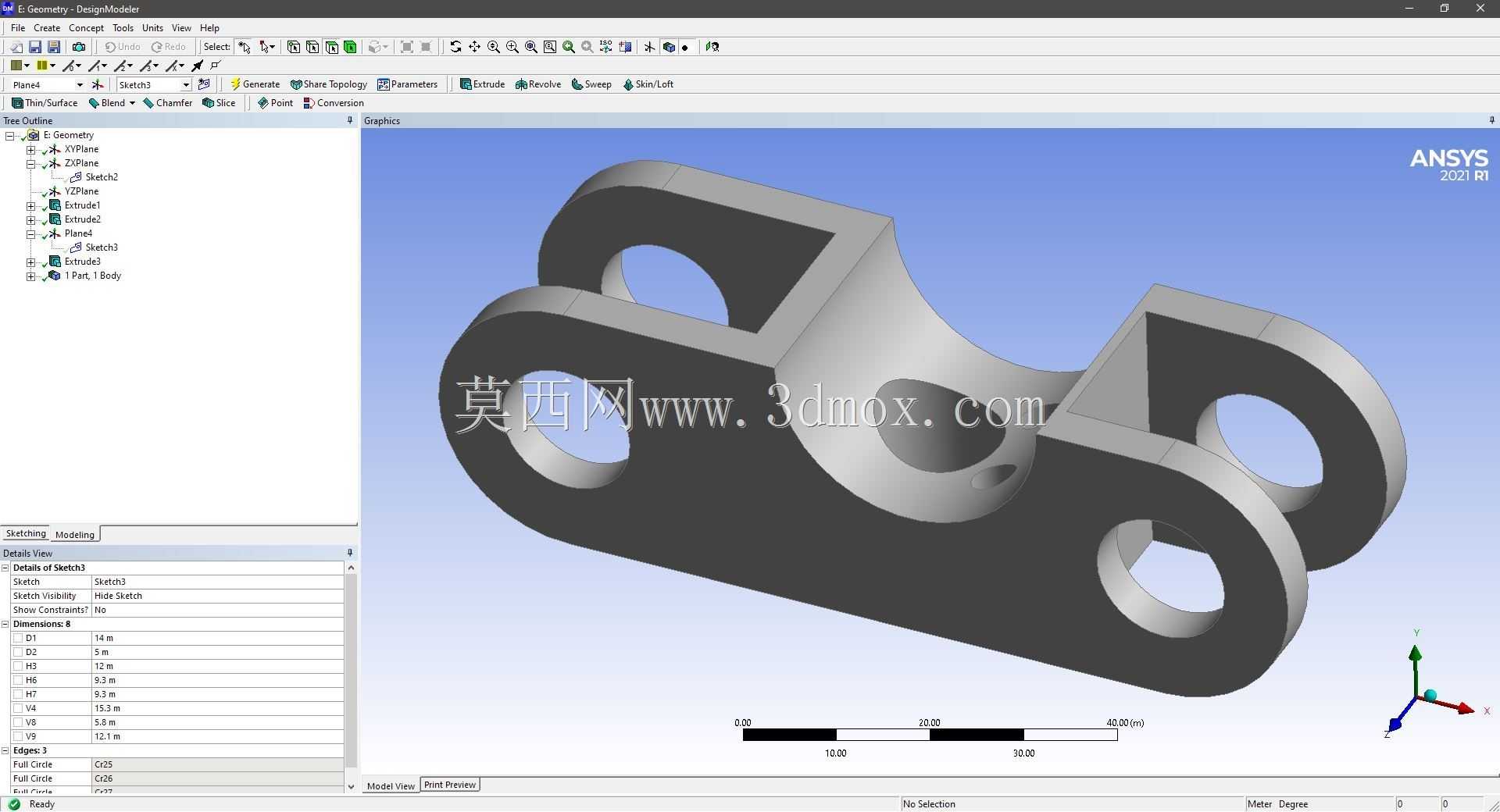 Modele 3D �� ANSYS Designer Modeler ��ʵ��