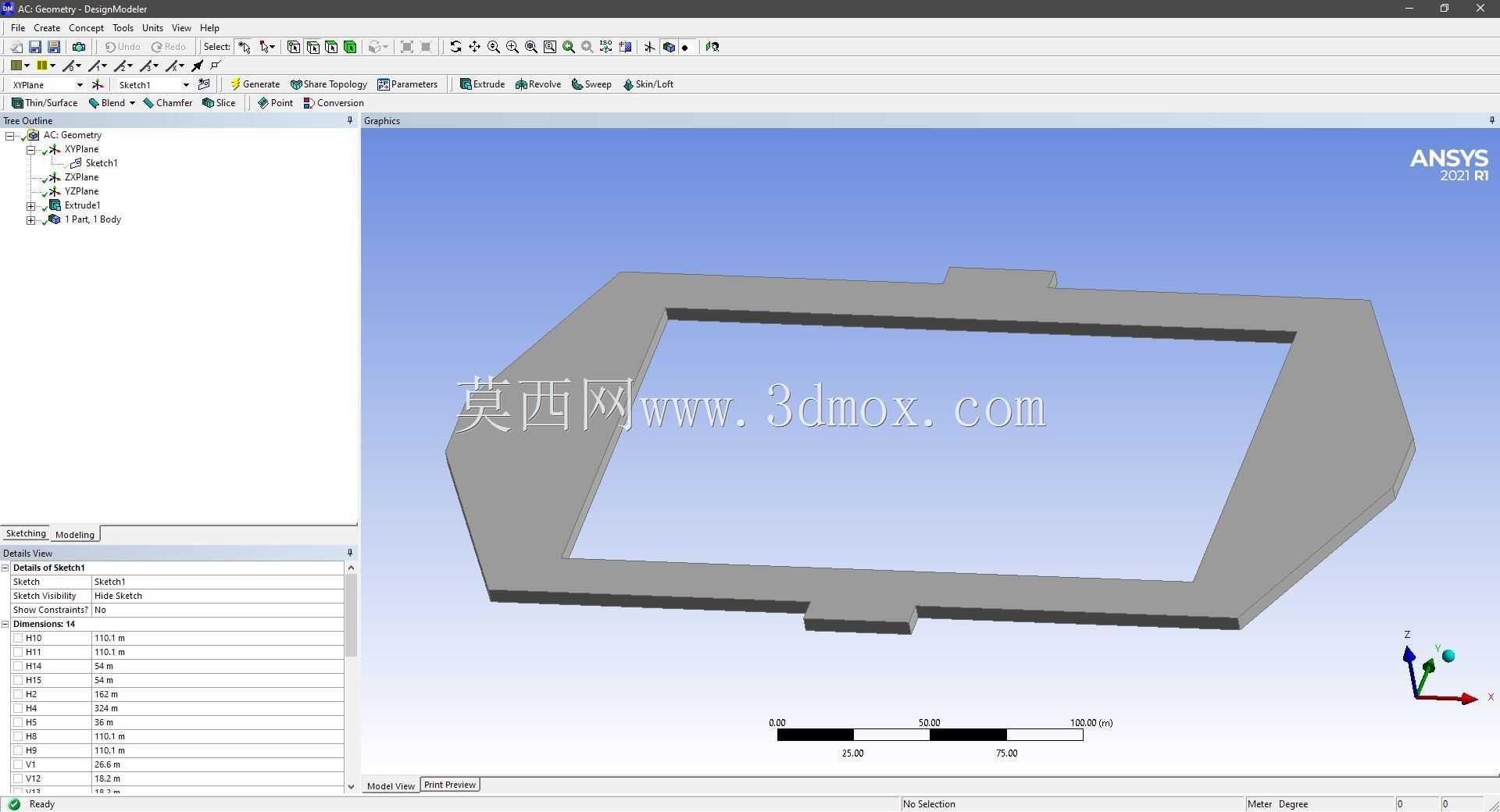 Modele 3D �� ANSYS Designer Modeler ��ʵ��