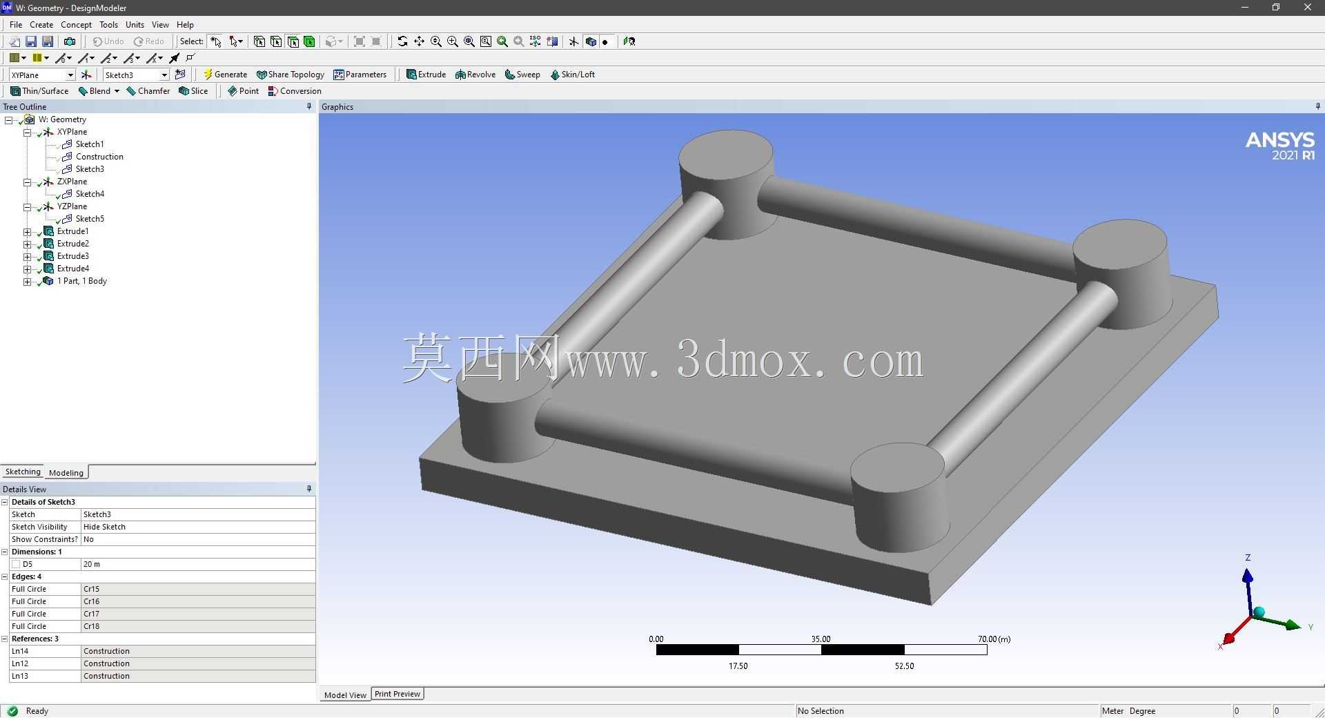 Modele 3D �� ANSYS Designer Modeler ��ʵ��