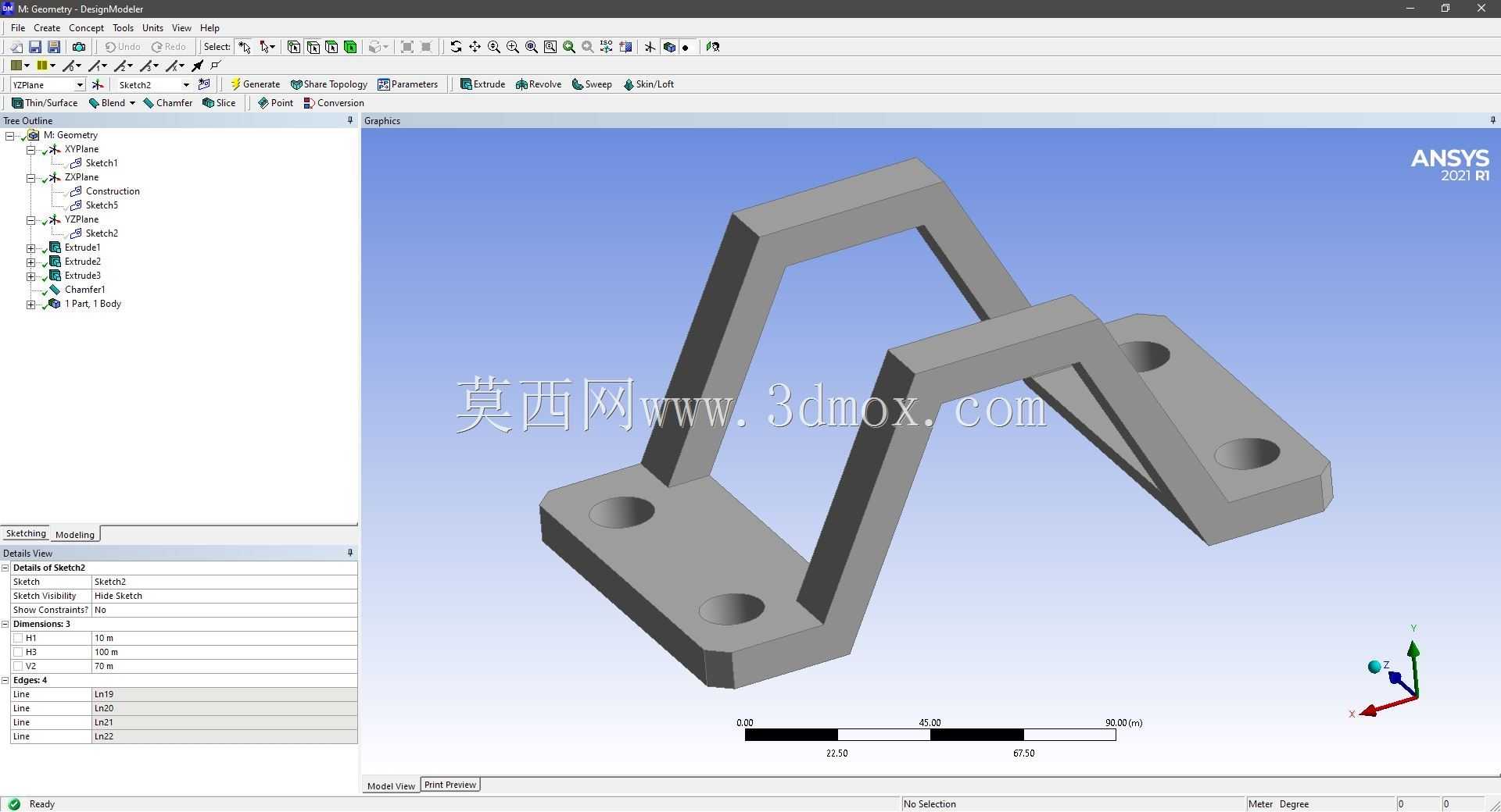 Modele 3D �� ANSYS Designer Modeler ��ʵ��