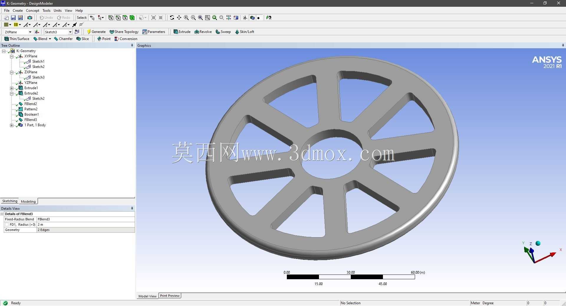 Modele 3D �� ANSYS Designer Modeler ��ʵ��