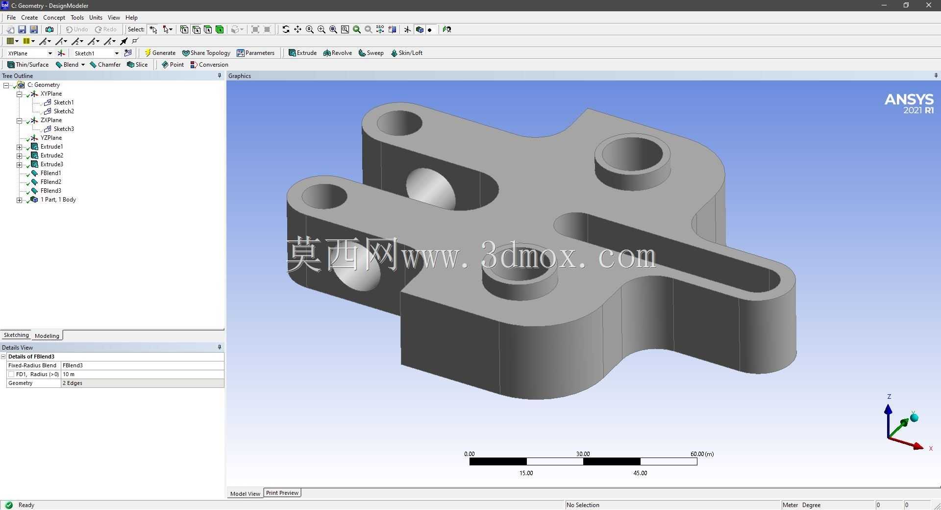 Modele 3D �� ANSYS Designer Modeler ��ʵ��