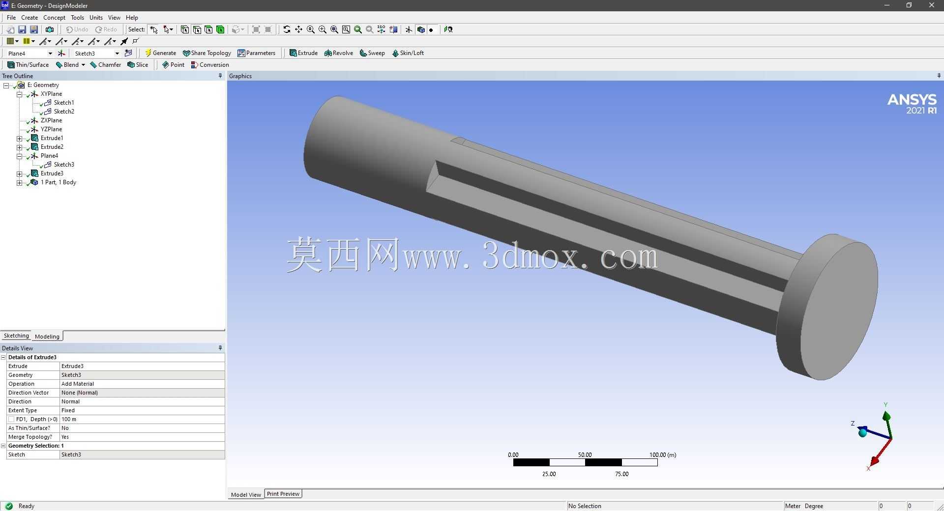 Modele 3D �� ANSYS Designer Modeler ��ʵ��