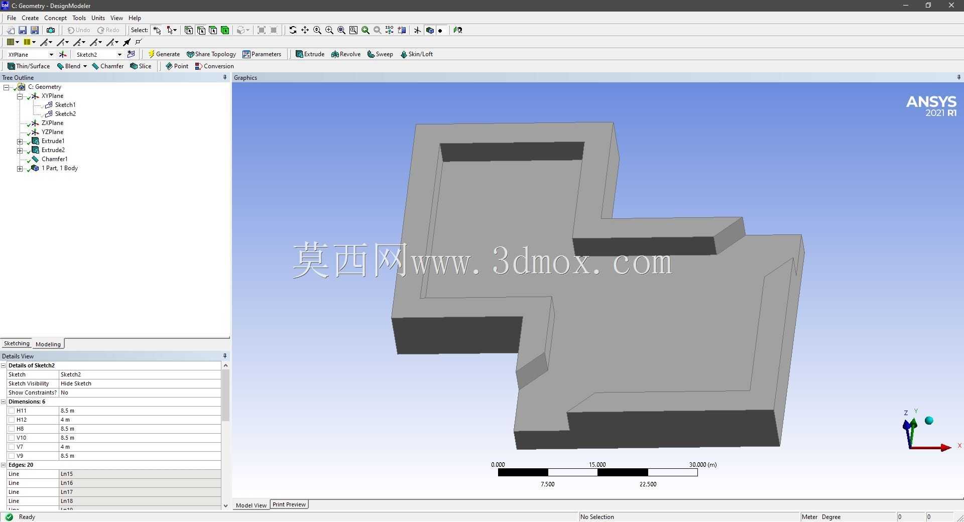 Modele 3D �� ANSYS Designer Modeler ��ʵ��