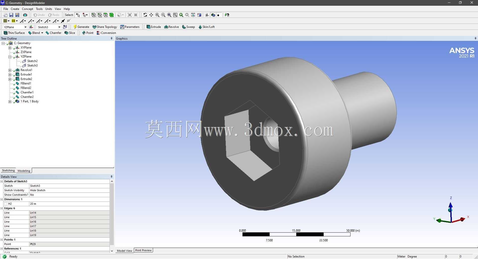 Modele 3D �� ANSYS Designer Modeler ��ʵ��