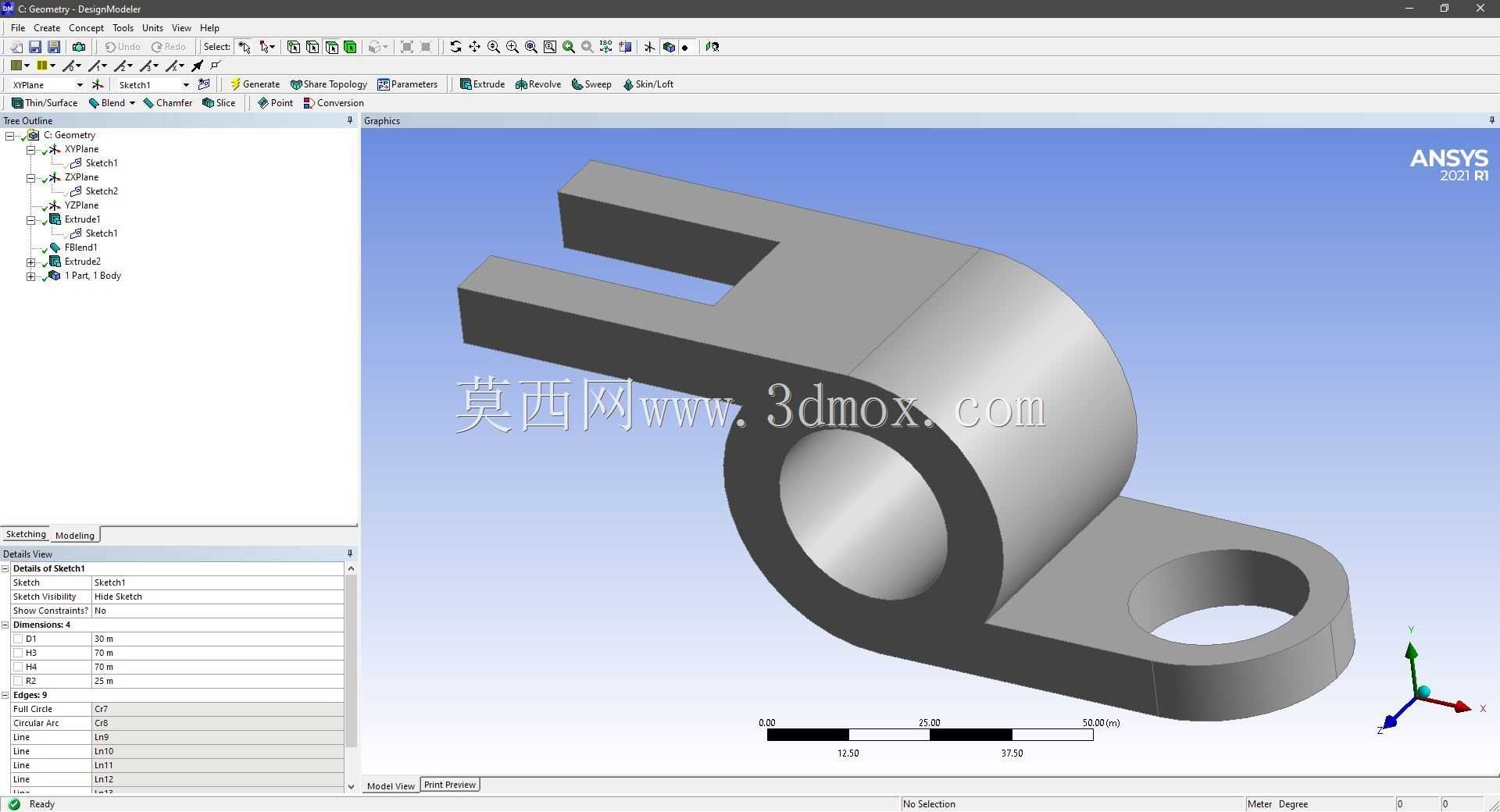 Modele 3D �� ANSYS Designer Modeler ��ʵ��
