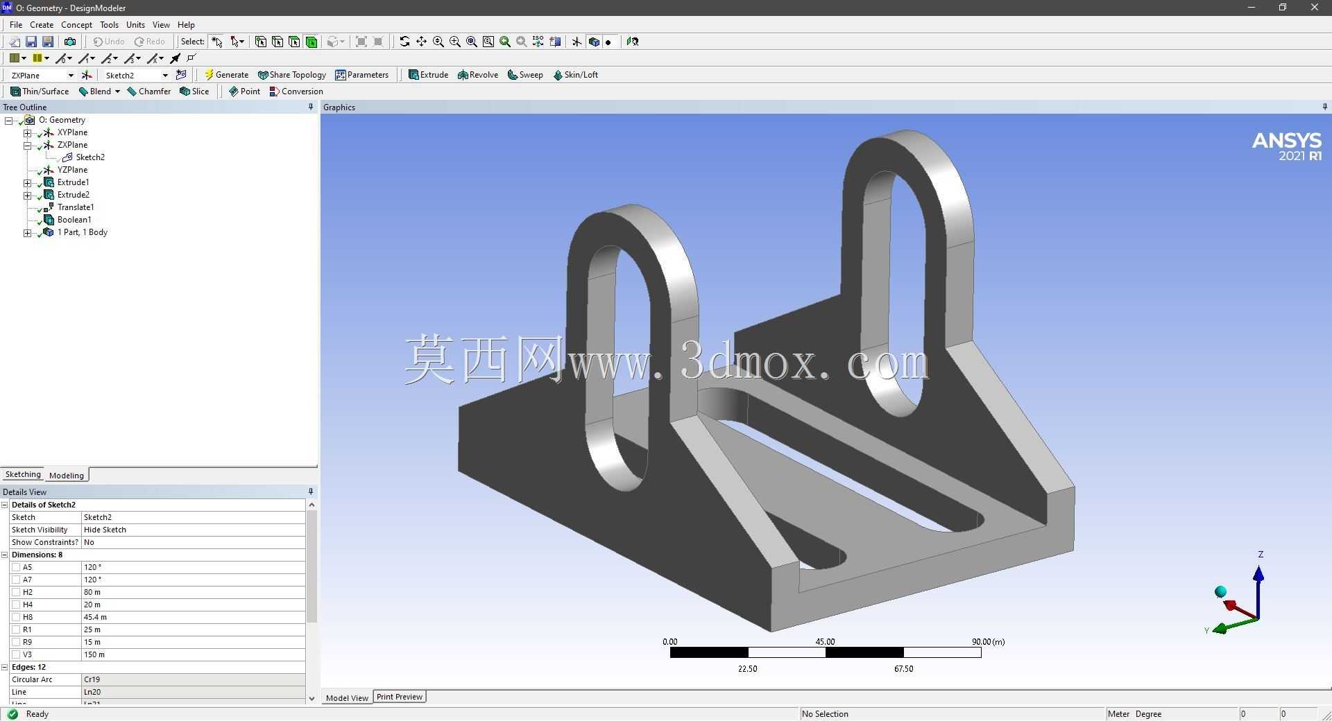 Modele 3D �� ANSYS Designer Modeler ��ʵ��