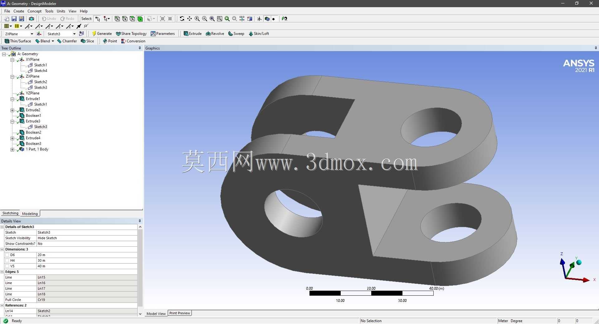 Modele 3D �� ANSYS Designer Modeler ��ʵ��