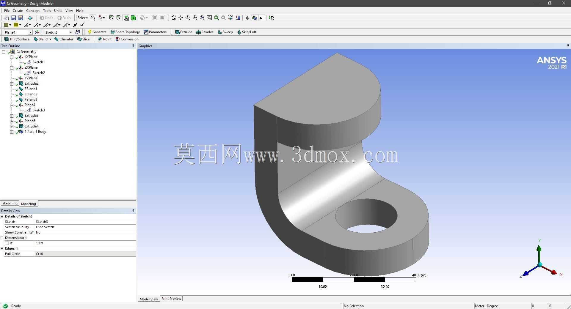 Modele 3D �� ANSYS Designer Modeler ��ʵ��