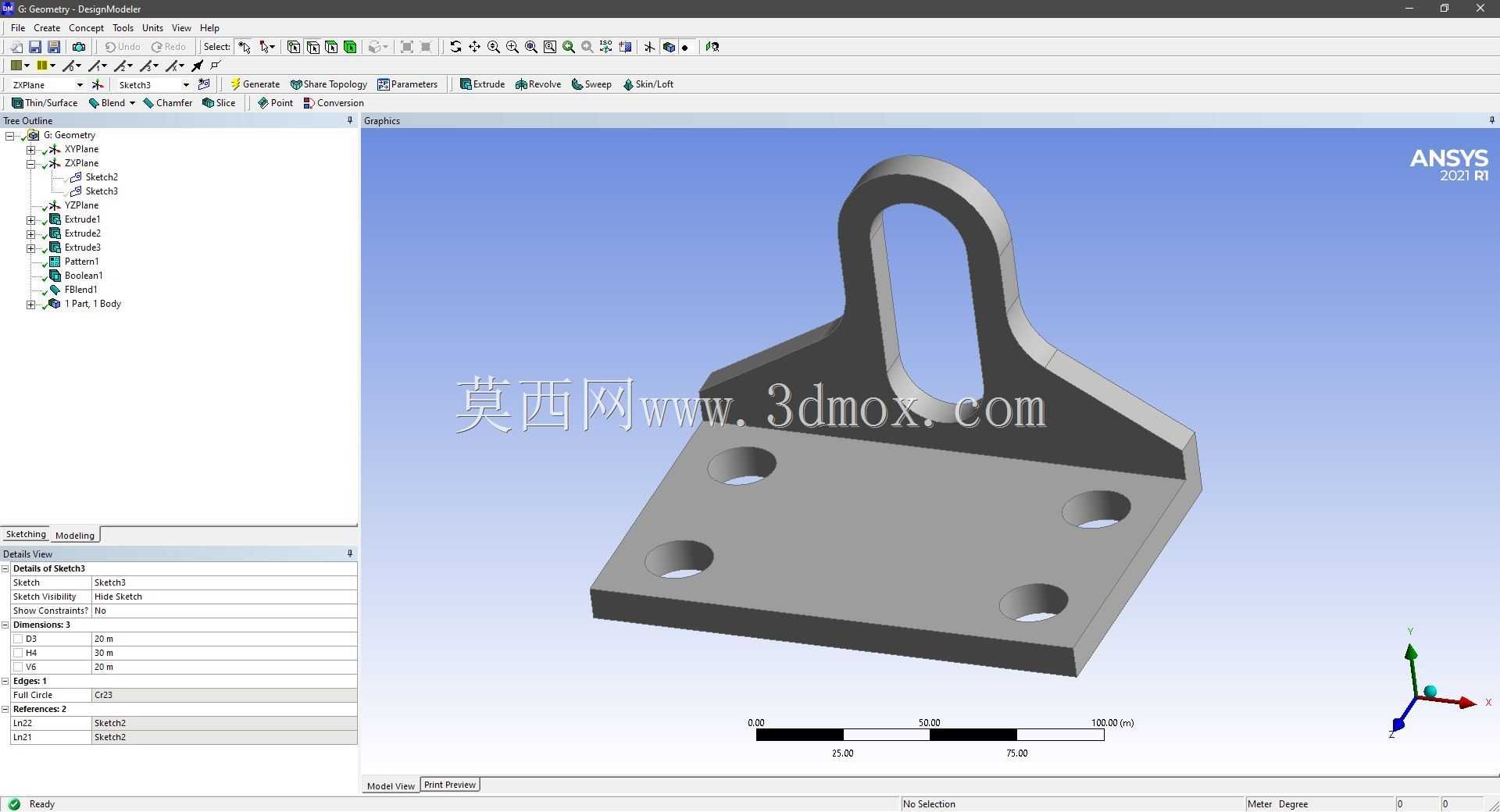 Modele 3D �� ANSYS Designer Modeler ��ʵ��
