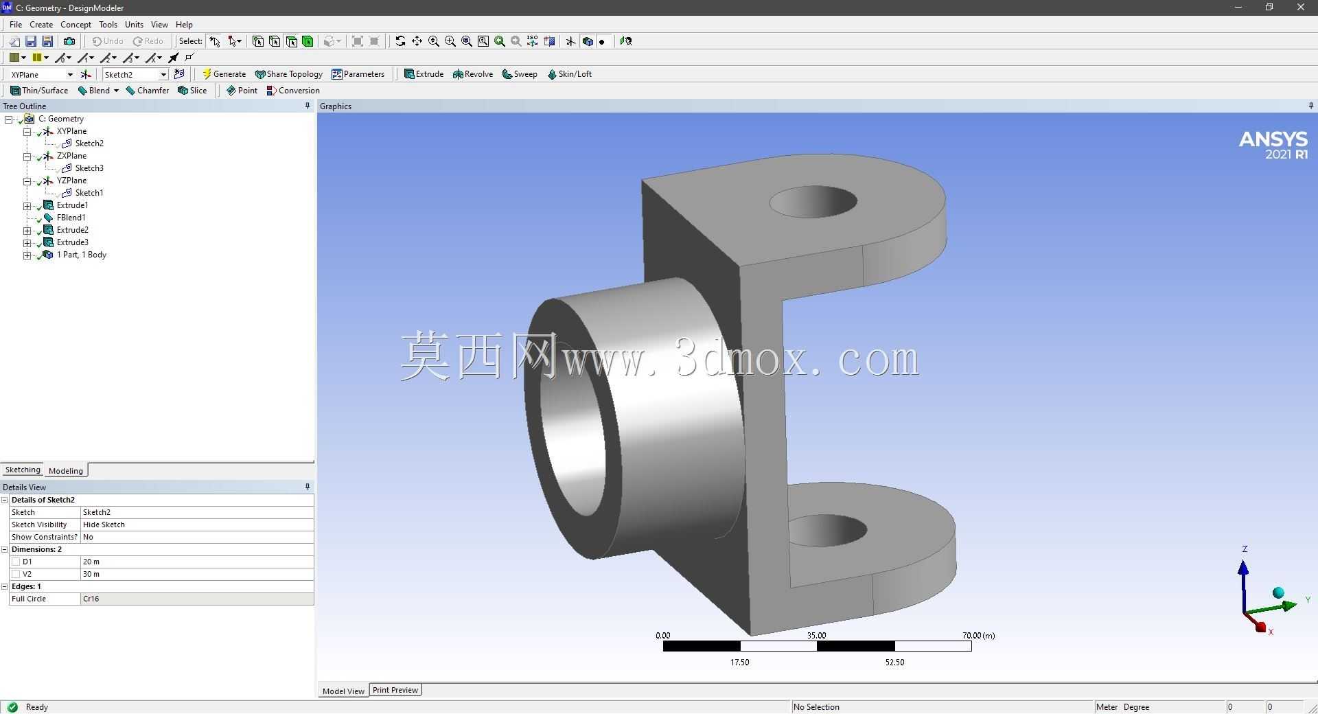 Modele 3D �� ANSYS Designer Modeler ��ʵ��
