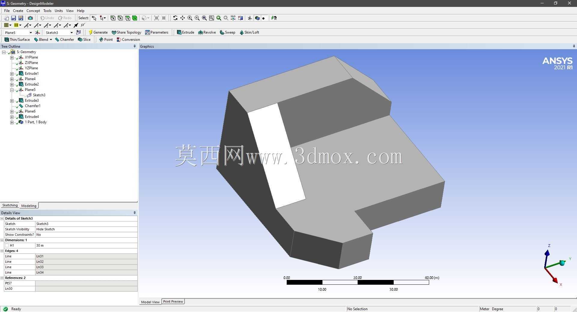 Modele 3D �� ANSYS Designer Modeler ��ʵ��