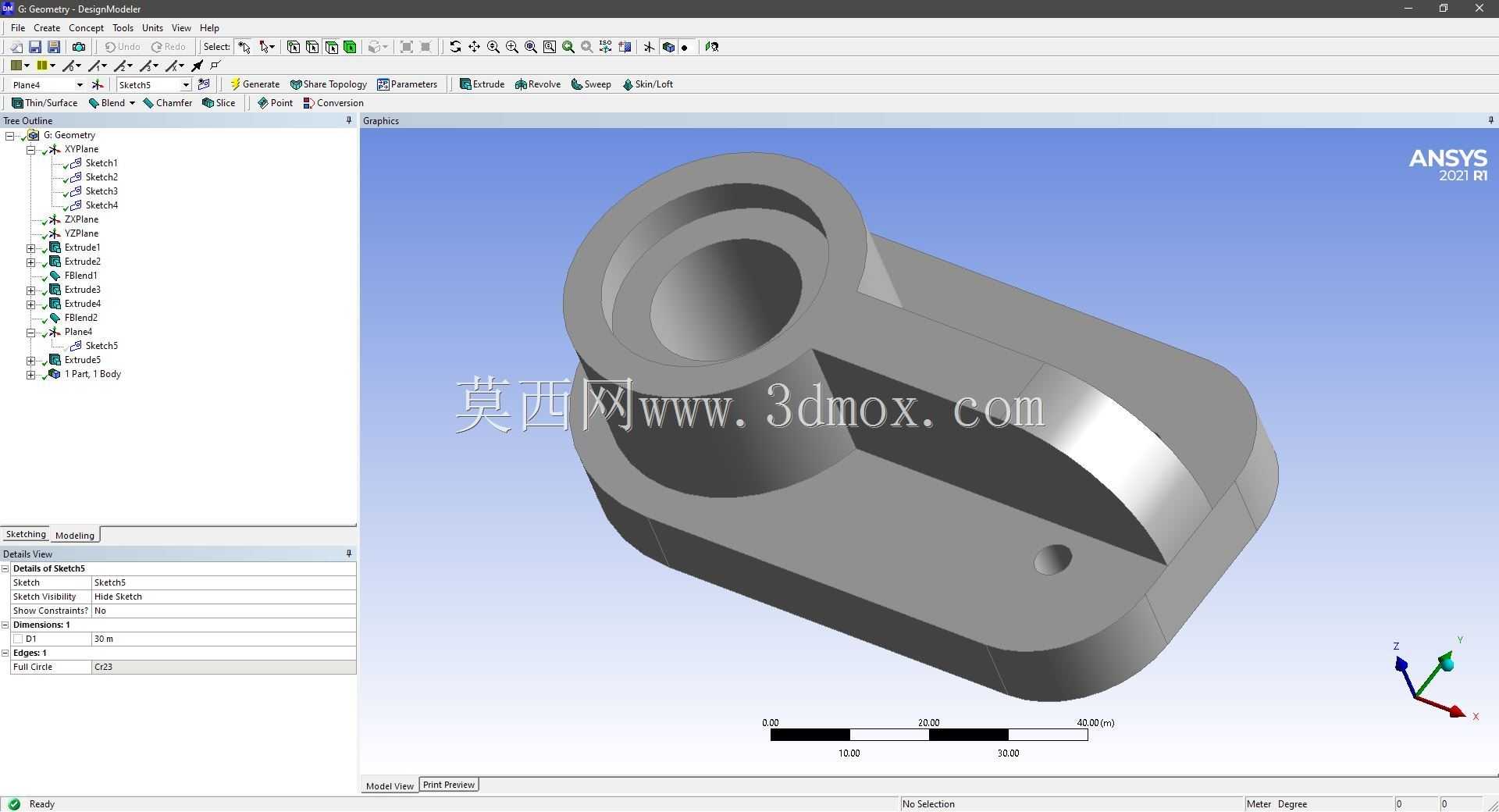 Modele 3D �� ANSYS Designer Modeler ��ʵ��
