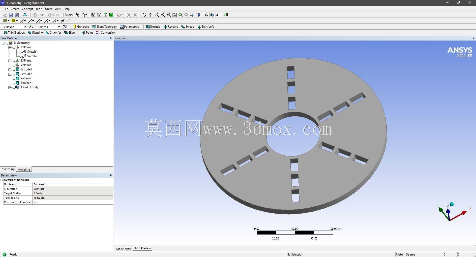 Modele 3D �� ANSYS Designer Modeler ��ʵ��