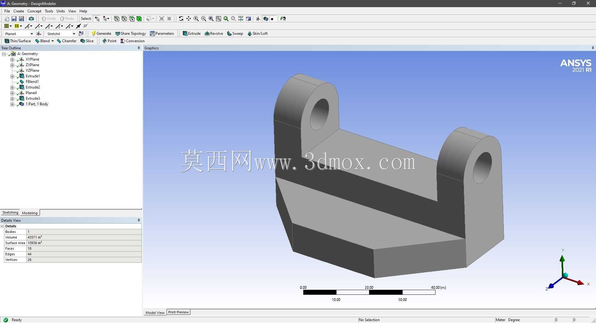 Modele 3D �� ANSYS Designer Modeler ��ʵ��
