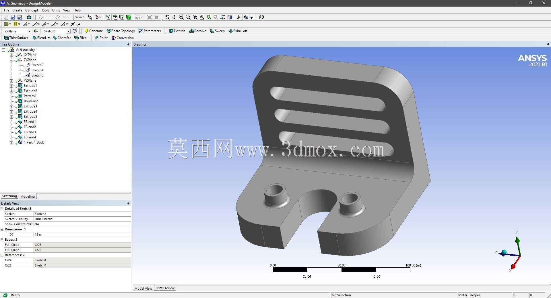 Modele 3D �� ANSYS Designer Modeler ��ʵ��