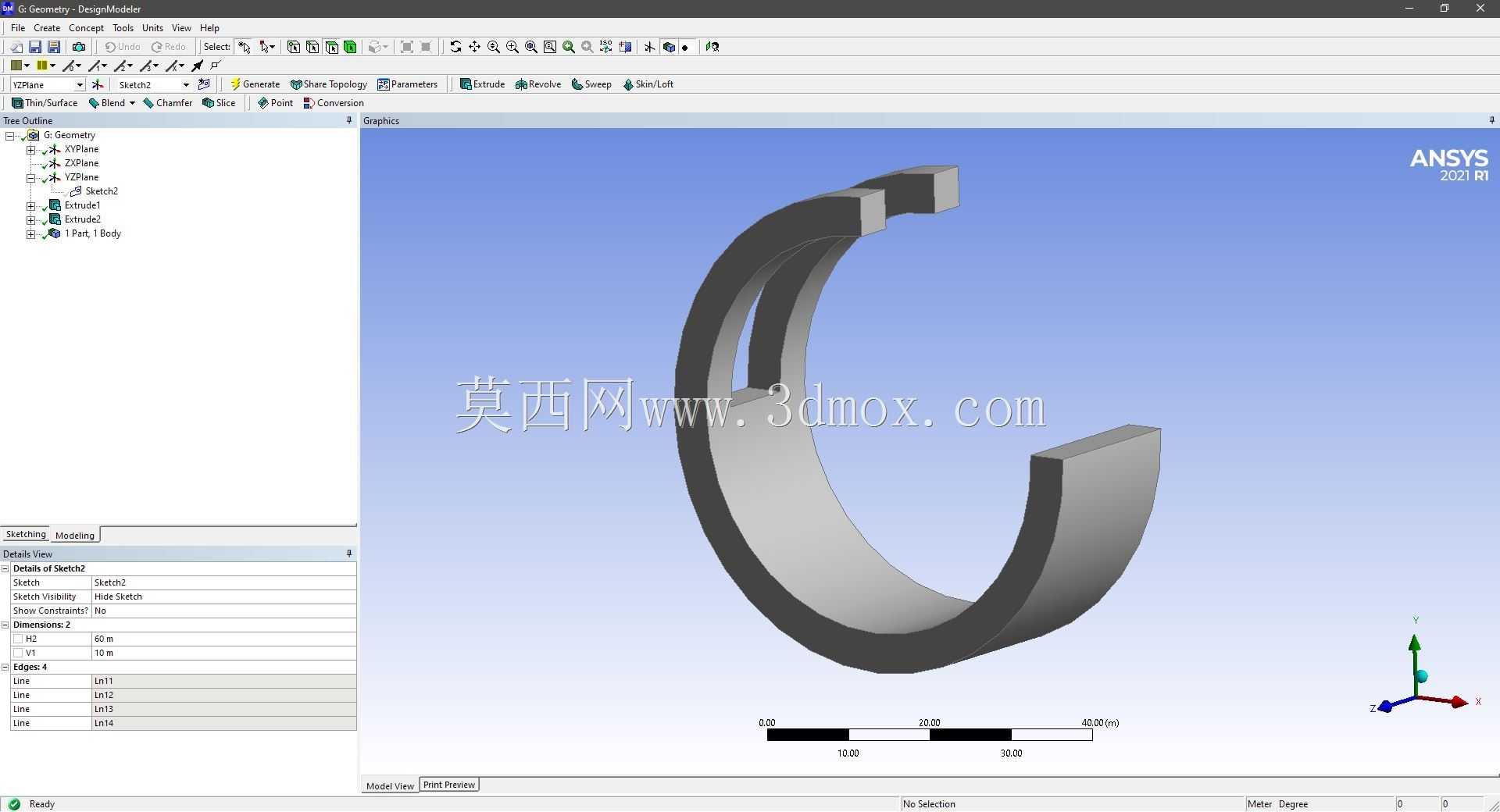 Modele 3D �� ANSYS Designer Modeler ��ʵ��