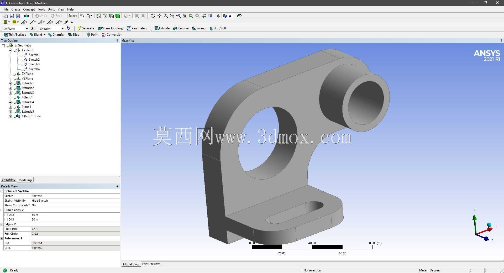 Modele 3D �� ANSYS Designer Modeler ��ʵ��